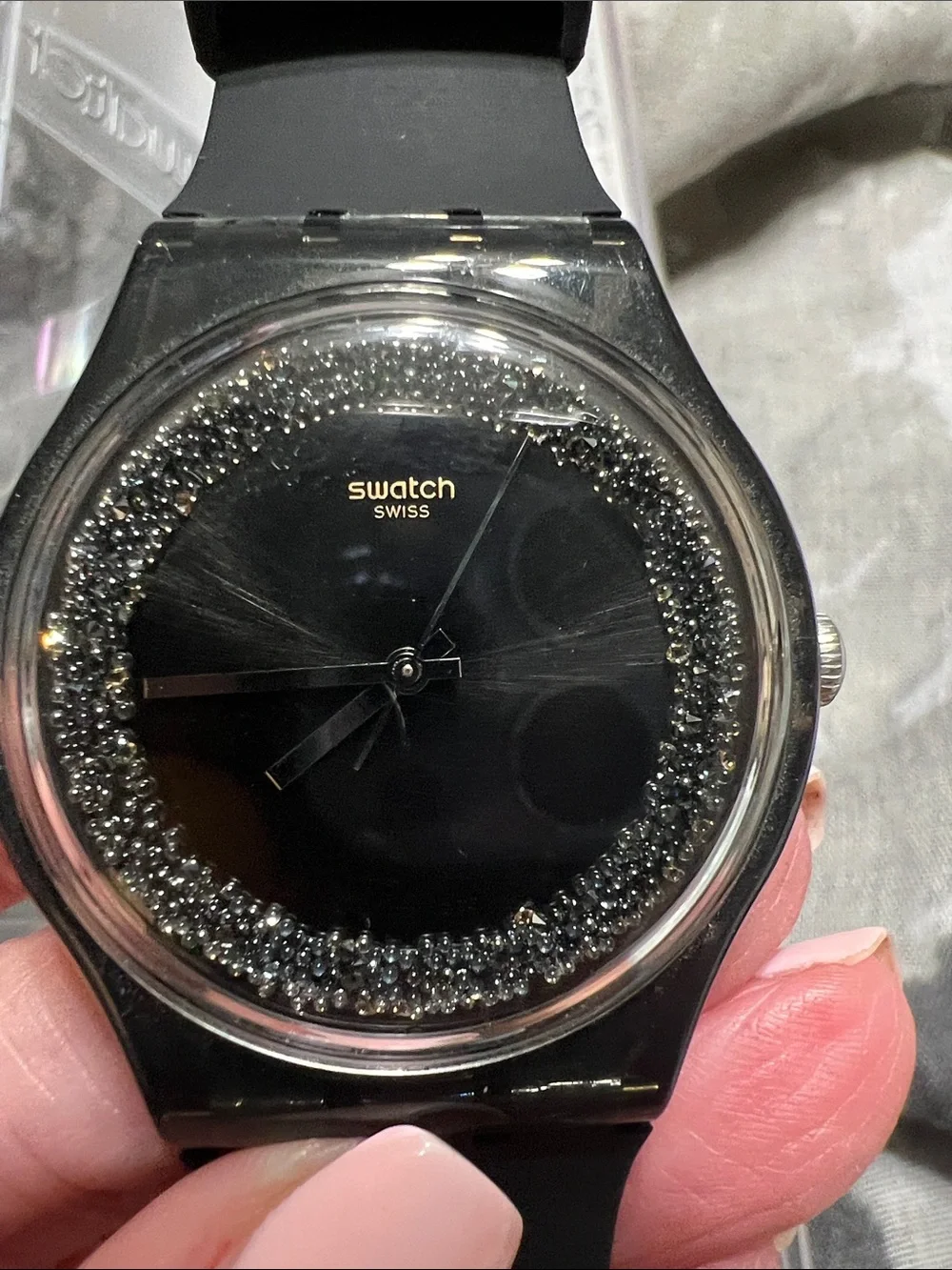 Swatch watch black